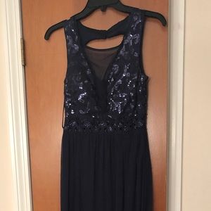 Blue prom dress